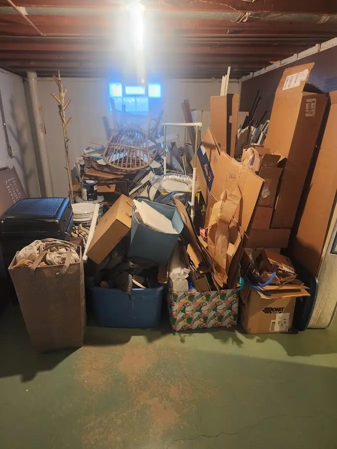 Roll-off dumpster container at job site for 6 Yard Dumpster Rental in Keizer